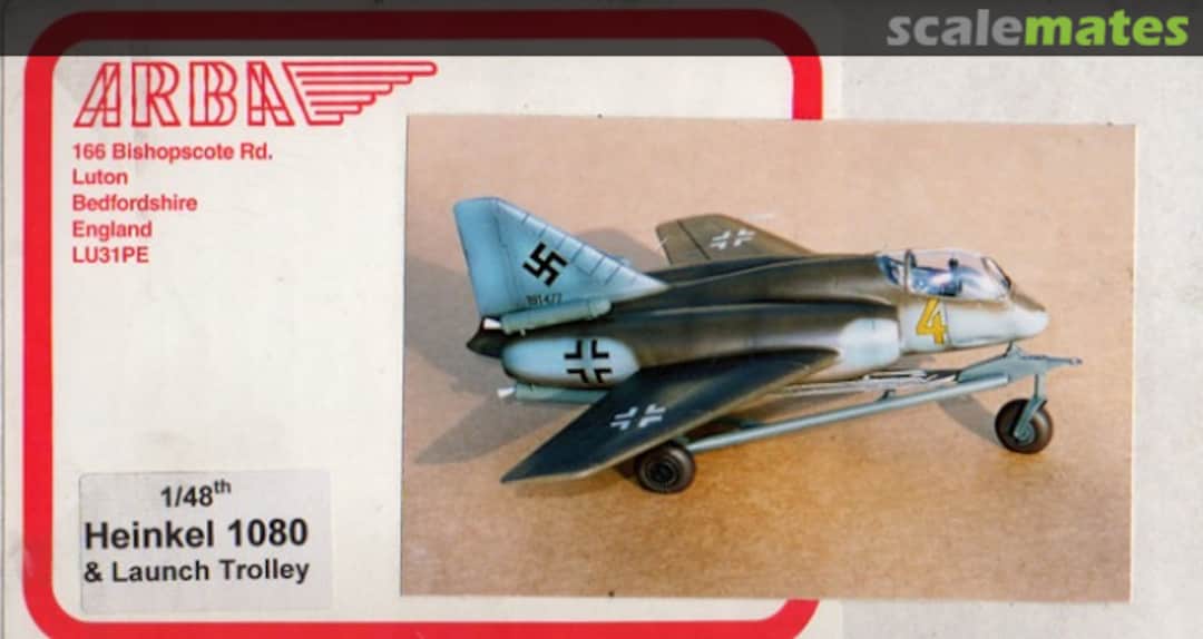 Boxart Heinkel 1080 & Launch Trolley (1945) Arba Boxart Heinkel 1080 & Launch Trolley (1945) Arba