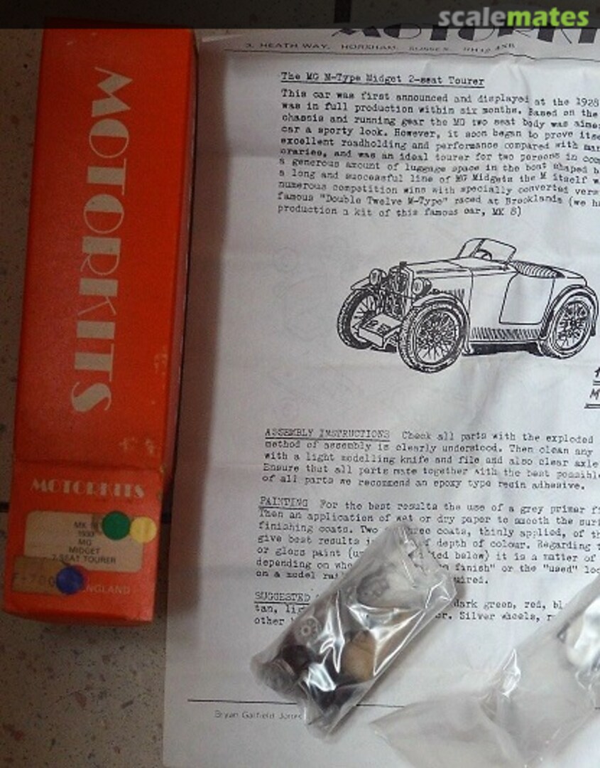 Boxart MG Midget Tourer MK18 Motorkits