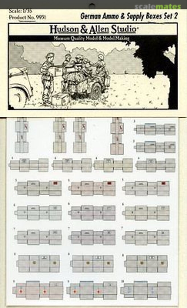 Boxart German ammo & supply boxes 9931 Hudson & Allen Studio Boxart German ammo & supply boxes 9931 Hudson & Allen Studio