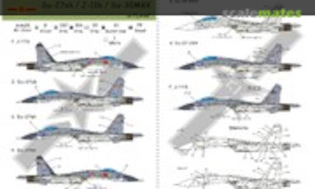 1:72 Su-27sk / J-11b / Su-30MKK in PLAAF (Bestfong 72060) 72060