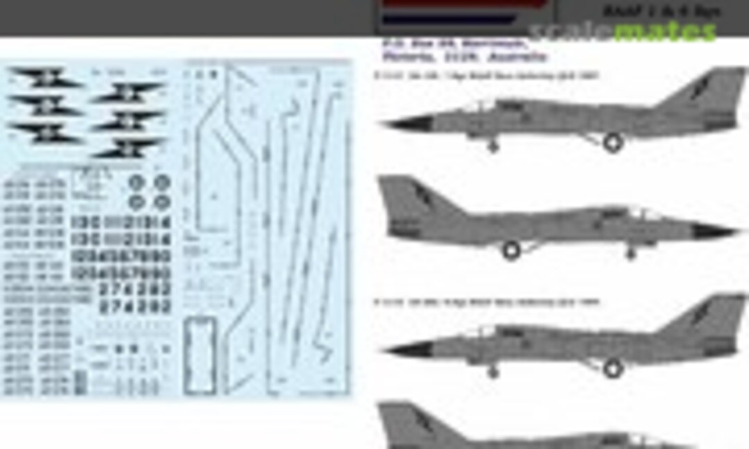 1:72 F-111C & F-111G RAAF 1 & 6 Sqn (Novascale N-72028) N-72028