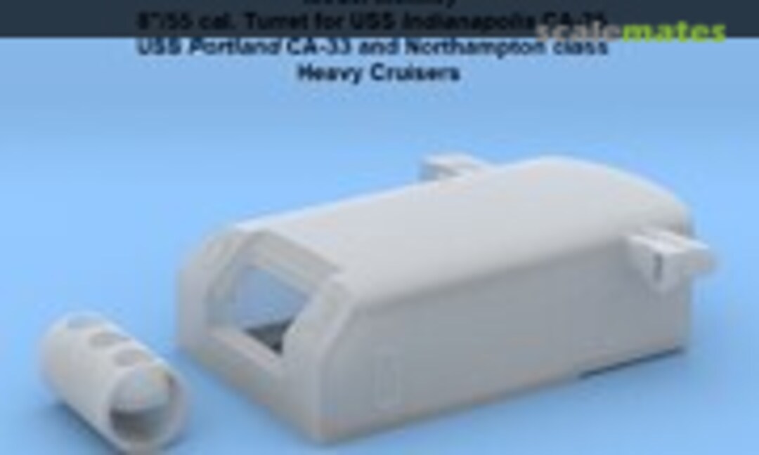 1:72 8"/55 cal. Turret for USS Indianapolis CA-35, USS Portland CA-33 and Northampton class (Model Monkey MM72-CA35trrt) MM72-CA35trrt