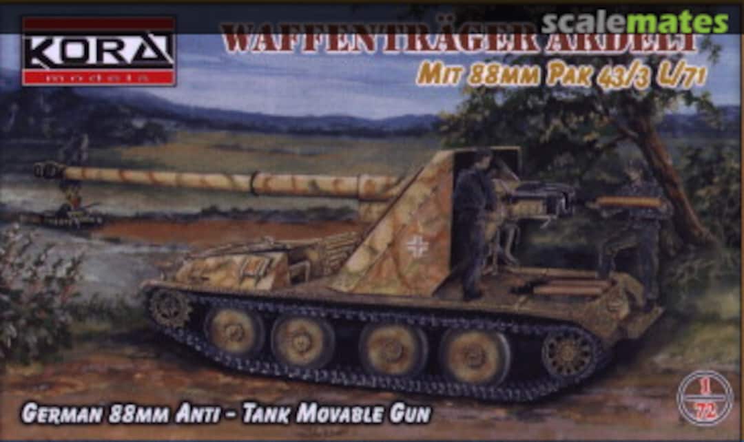 Boxart Waffenträger Ardelt mit 8,8cm Pak 43/3 L/71 A7221 Kora Models Boxart Waffenträger Ardelt mit 8,8cm Pak 43/3 L/71 A7221 Kora Models