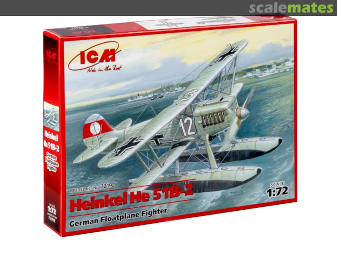 Boxart Heinkel He 51B-2 72192 ICM Boxart Heinkel He 51B-2 72192 ICM