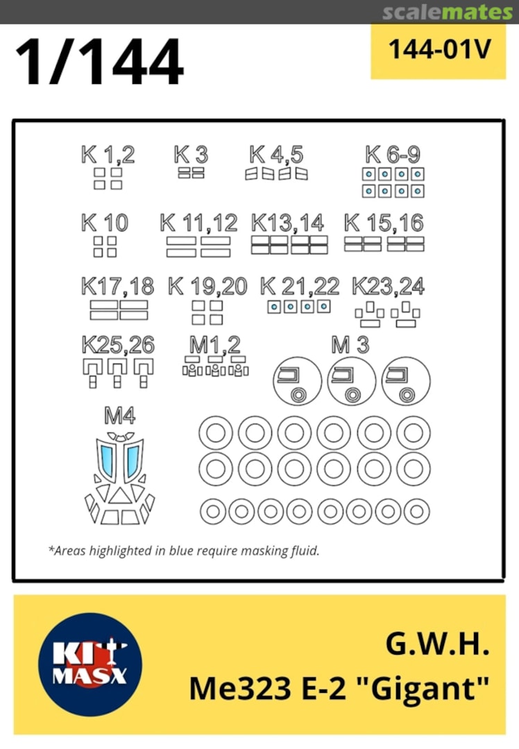Boxart Me 323 E-2 "Gigant" 144-01 Kit Masx
