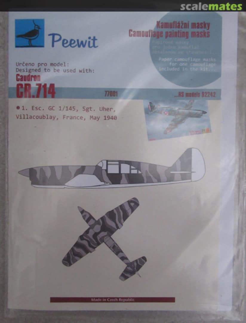 Boxart Caudron CR.714 77001 Peewit Boxart Caudron CR.714 77001 Peewit