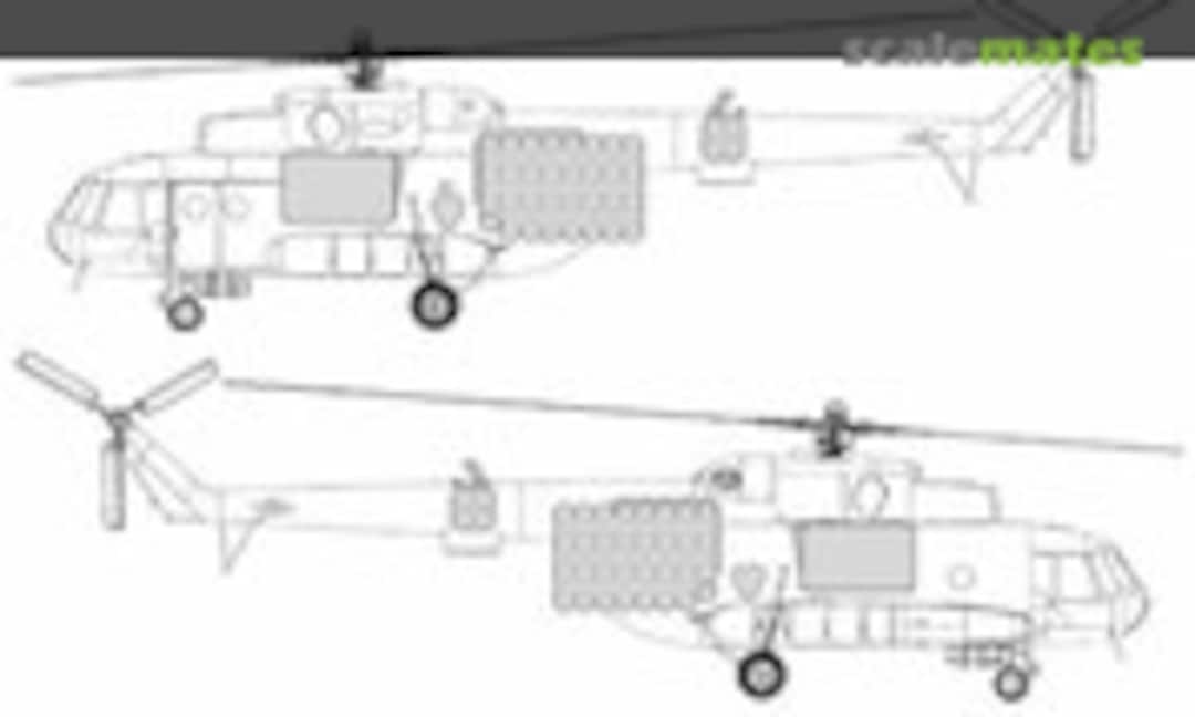1:48 Mil Mi-8 MTPB Conversion Detail Set (HELI Resin Kits TC48125) TC48125