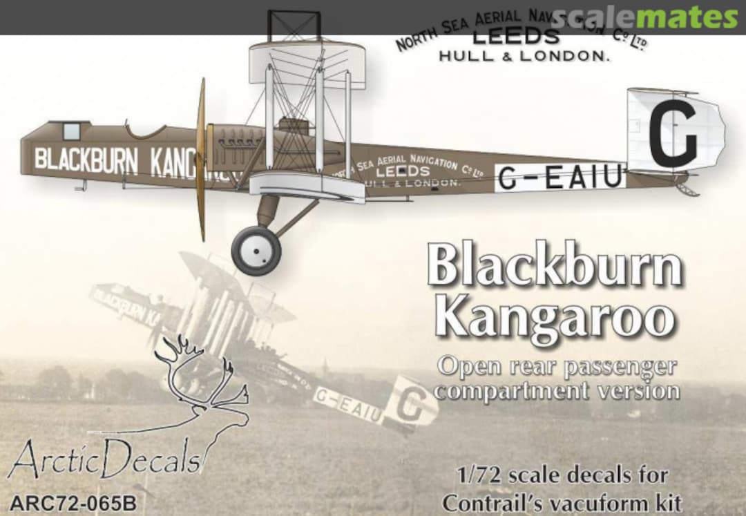 Boxart Blackburn Kangaroo G-EAIU ARC72-065B Arctic Decals Boxart Blackburn Kangaroo G-EAIU ARC72-065B Arctic Decals