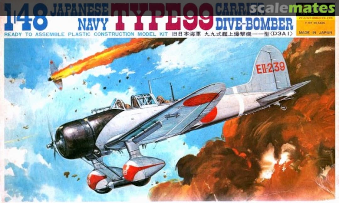Boxart Japanese Navy Type 99 Carrier Dive-Bomber Model 11 D3A1 5A25 Fujimi Boxart Japanese Navy Type 99 Carrier Dive-Bomber Model 11 D3A1 5A25 Fujimi
