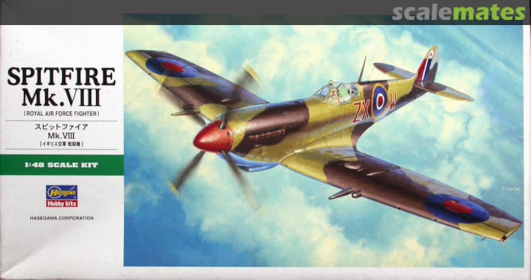 Boxart Spitfire Mk VIII 09081 Hasegawa Boxart Spitfire Mk VIII 09081 Hasegawa