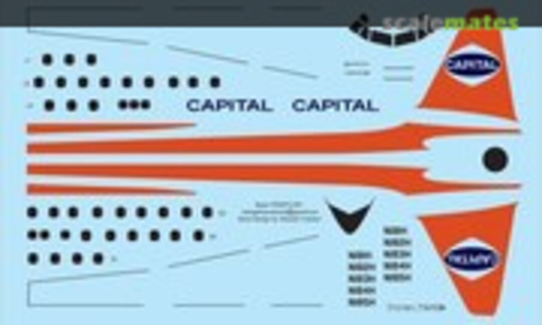 1:144 L-188 Capital (Vintage Flyer Decals VFD144-091) VFD144-091