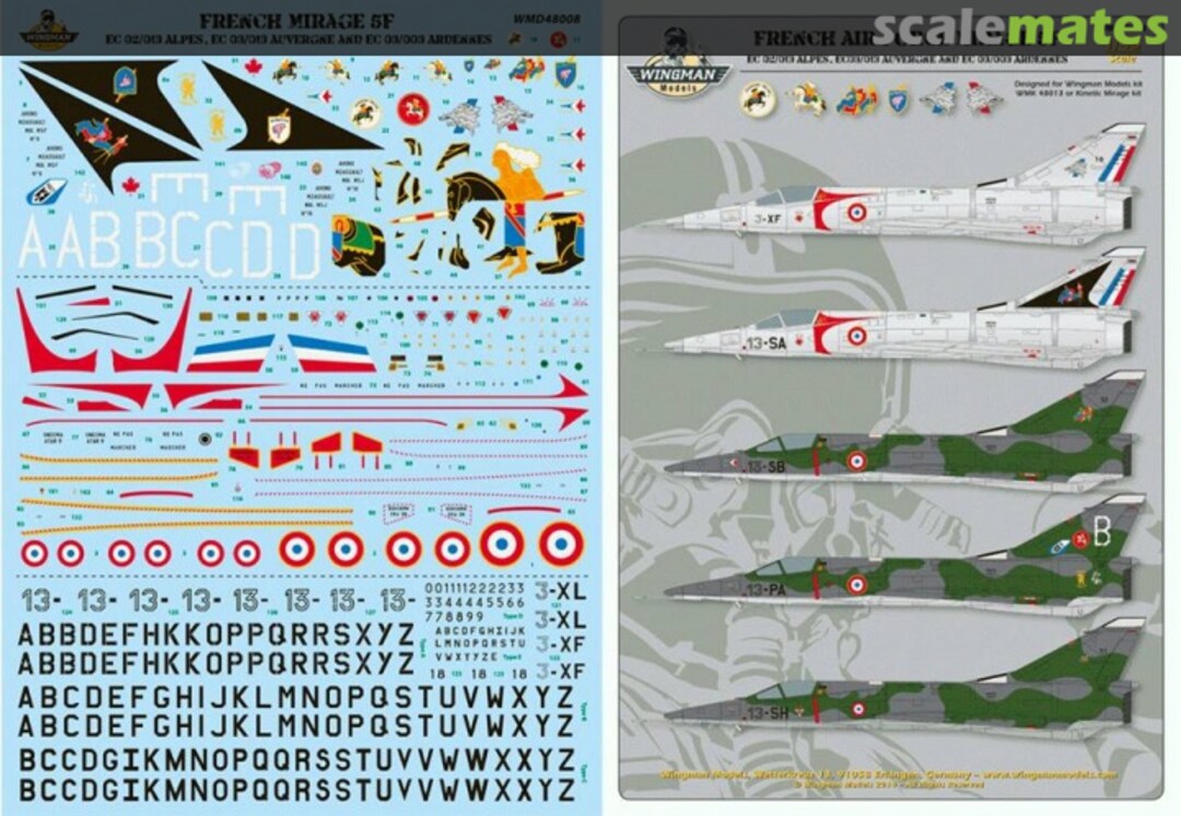 Boxart Mirage 5F WMD48008 Wingman Models