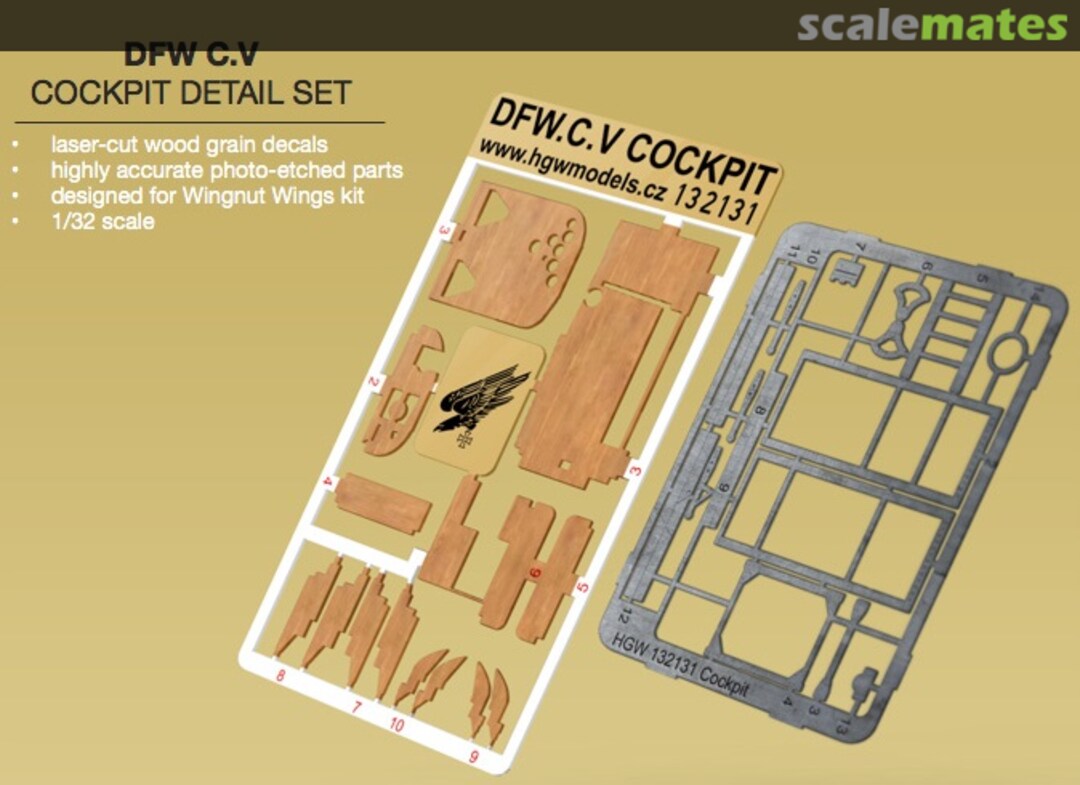 Boxart DFW C.V - Cockpit 132131 HGW Models Boxart DFW C.V - Cockpit 132131 HGW Models