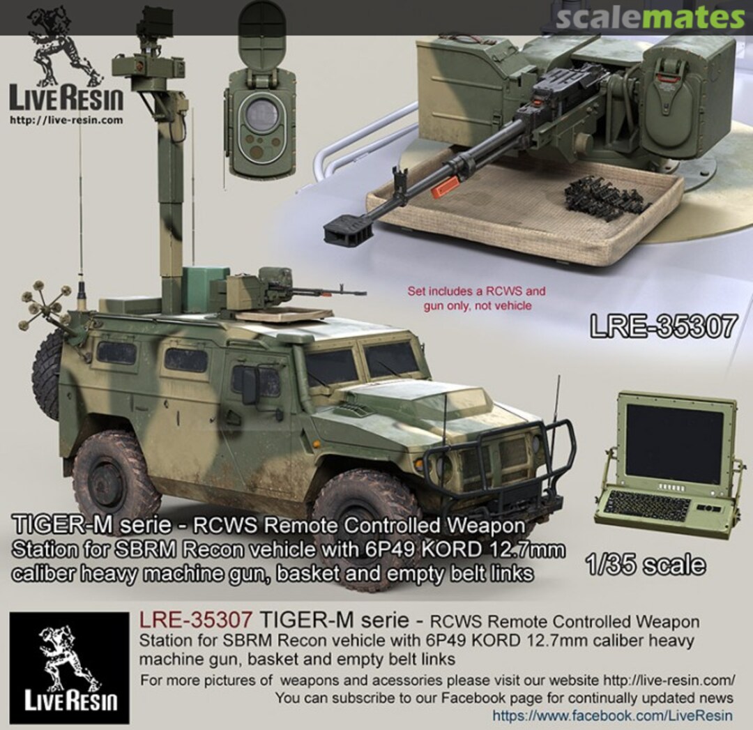 Boxart RCWS for SBRM Recon vehicle LRE-35307 Live Resin Boxart RCWS for SBRM Recon vehicle LRE-35307 Live Resin