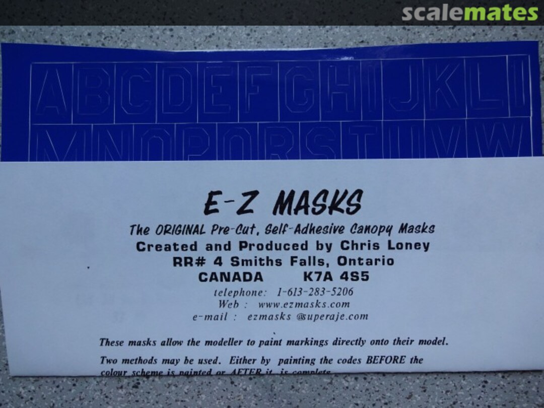 Boxart US 24 inch Block Letters 32-10 E-Z Masks Boxart US 24 inch Block Letters 32-10 E-Z Masks