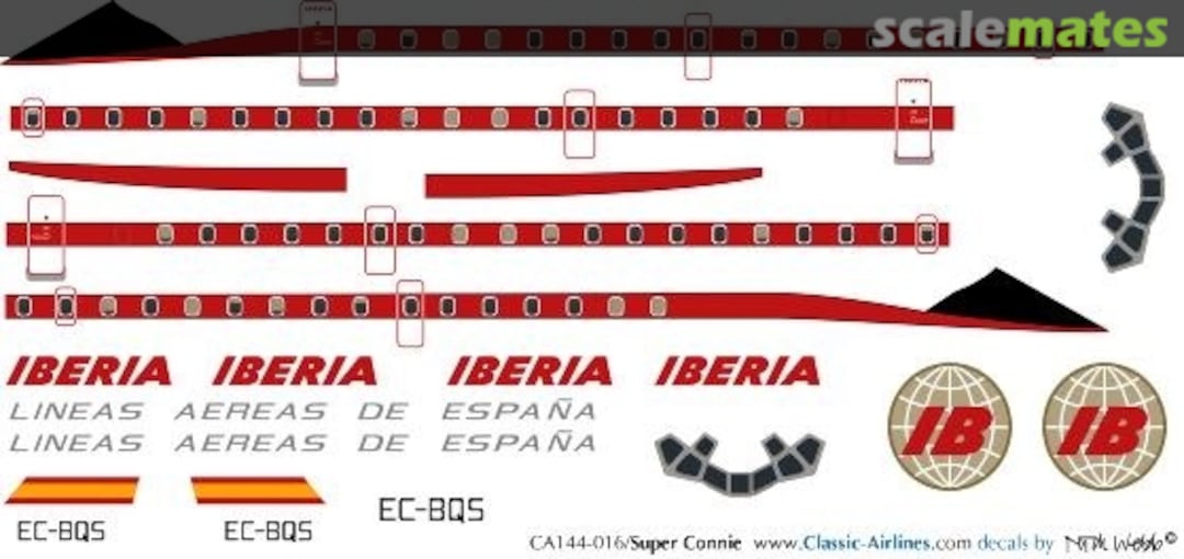 Boxart Iberia DC8 CA144-016 Classic Airlines Boxart Iberia DC8 CA144-016 Classic Airlines