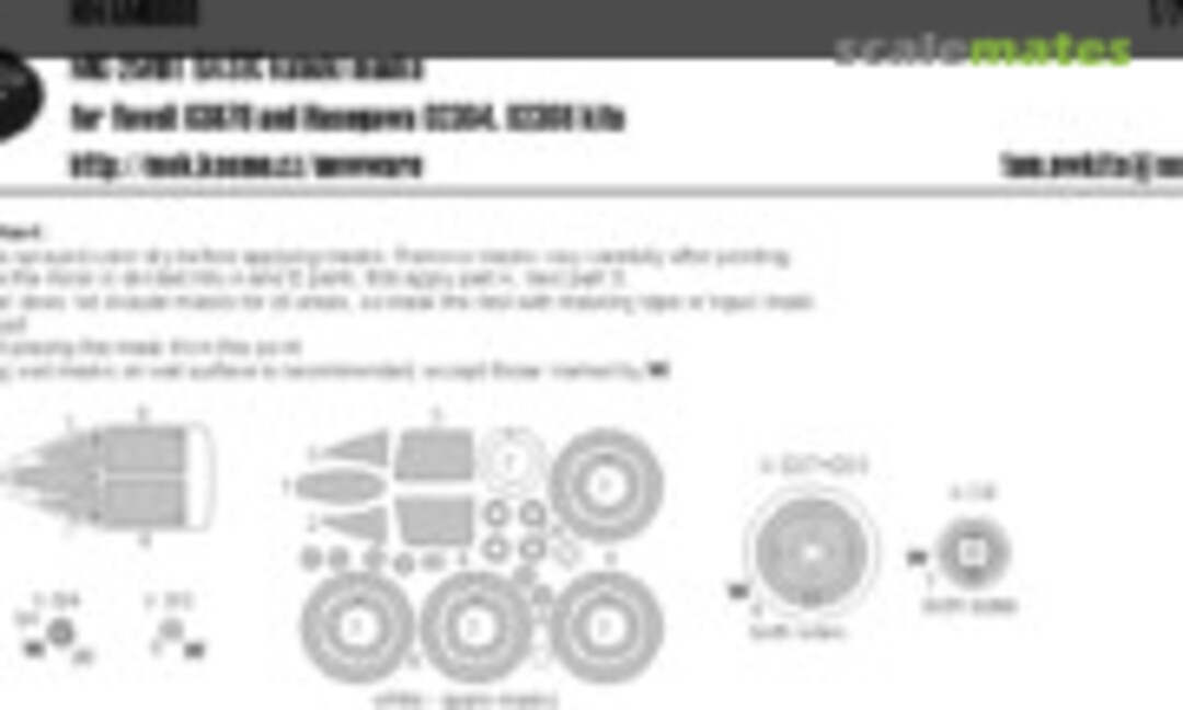 1:72 MiG-25 RBT BASIC kabuki masks (New Ware NWAM0608) NWAM0608