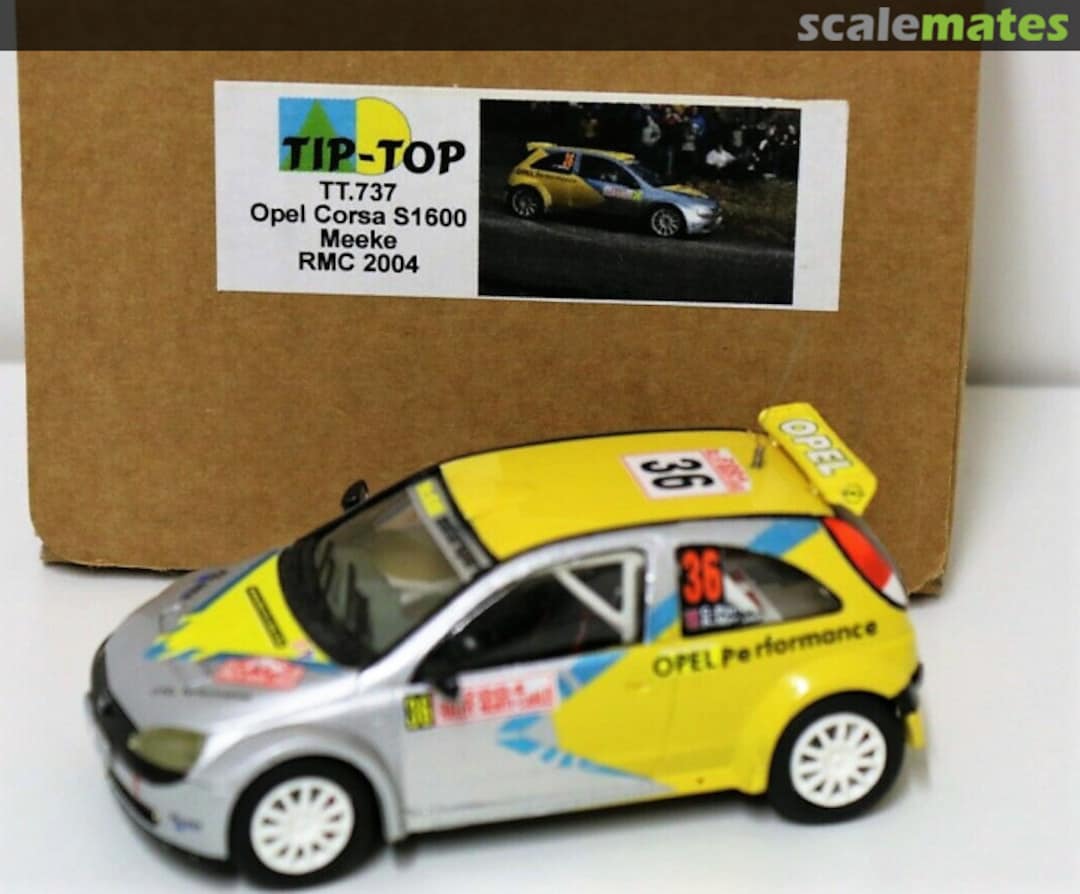 Boxart Opel Corsa S1600 [SC51 NXE] "OPEL Performance" TT737 TIP-TOP