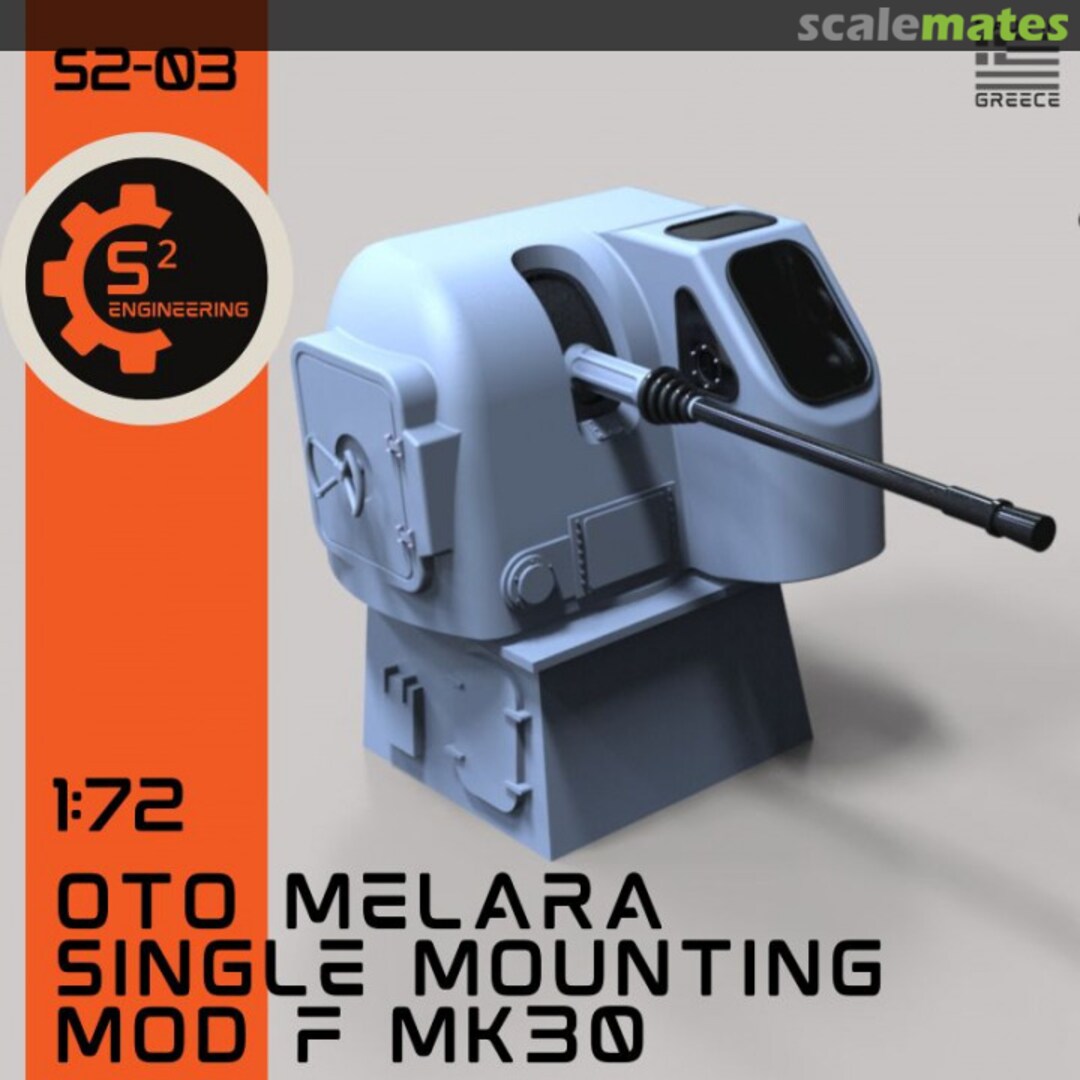 Boxart OTO Melara Single Mounting MOD F MK30 S203 S2 Engineering