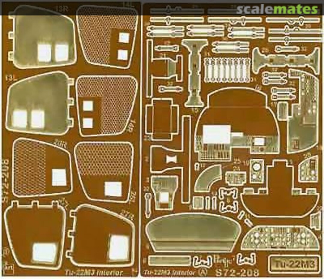 Boxart Tu-22M3 interior S72-208 Part Boxart Tu-22M3 interior S72-208 Part