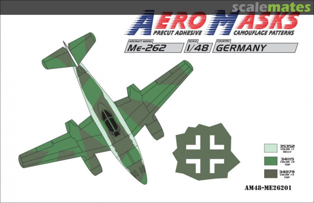 Boxart Me-262 Germany AM48-ME26201 AeroMasks Boxart Me-262 Germany AM48-ME26201 AeroMasks