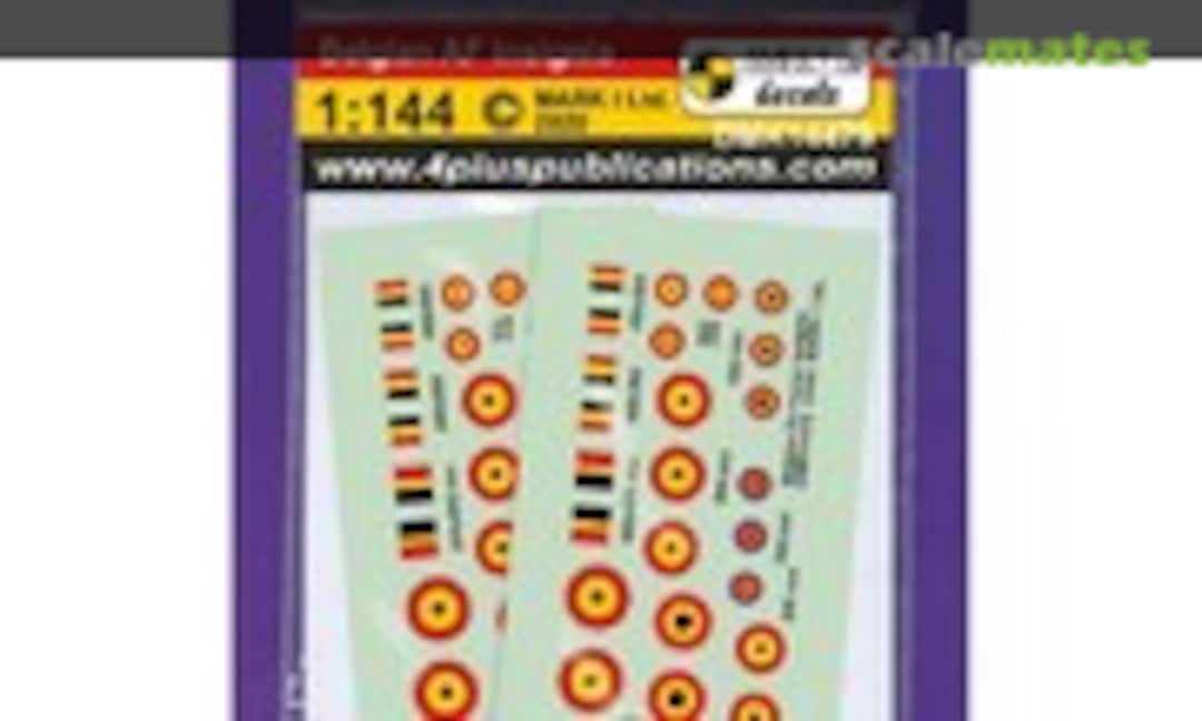 1:144 Belgian Air Force insignia, 2 sets (Mark I DMK14479)