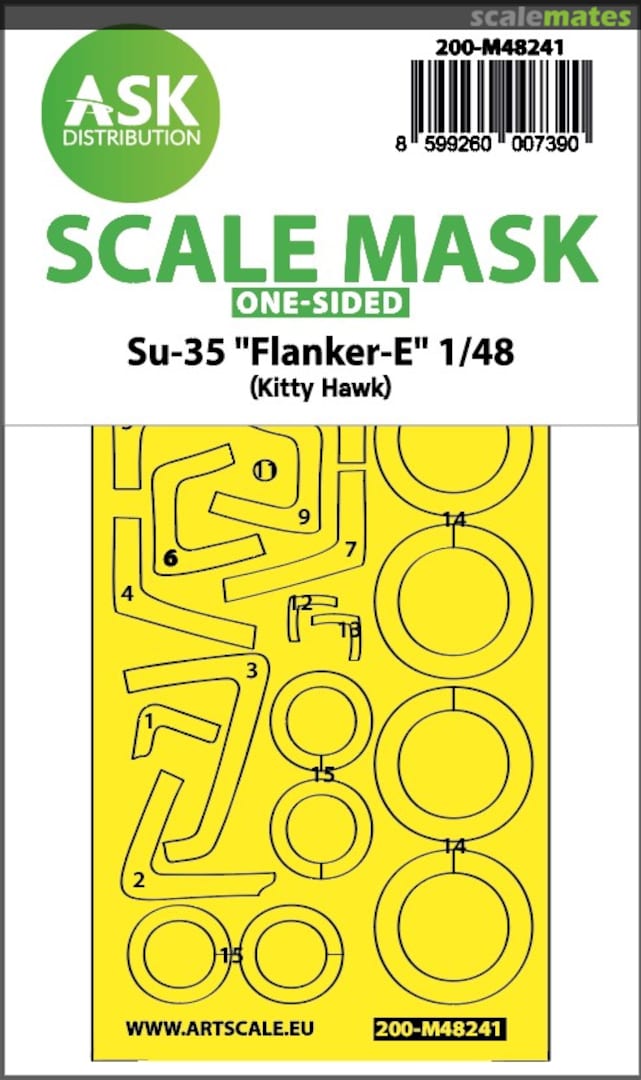 Boxart Su-35 Flanker-E one-sided express fit mask 200-M48241 ASK Boxart Su-35 Flanker-E one-sided express fit mask 200-M48241 ASK