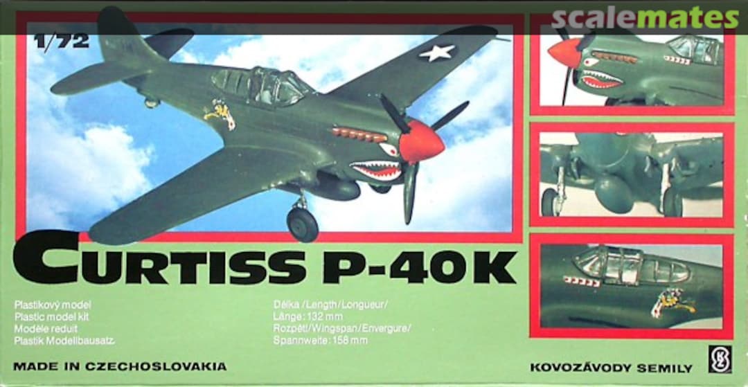 Boxart Curtiss P-40K 741 491 Kovozávody Semily (Kovozavody Semily) Boxart Curtiss P-40K 741 491 Kovozávody Semily (Kovozavody Semily)