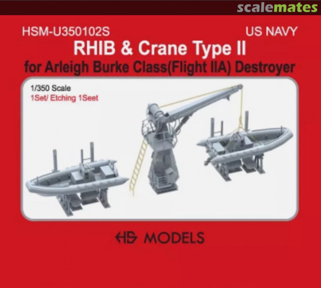 Boxart RHIB and Crane Type II HSM-U350102S HS Models Boxart RHIB and Crane Type II HSM-U350102S HS Models