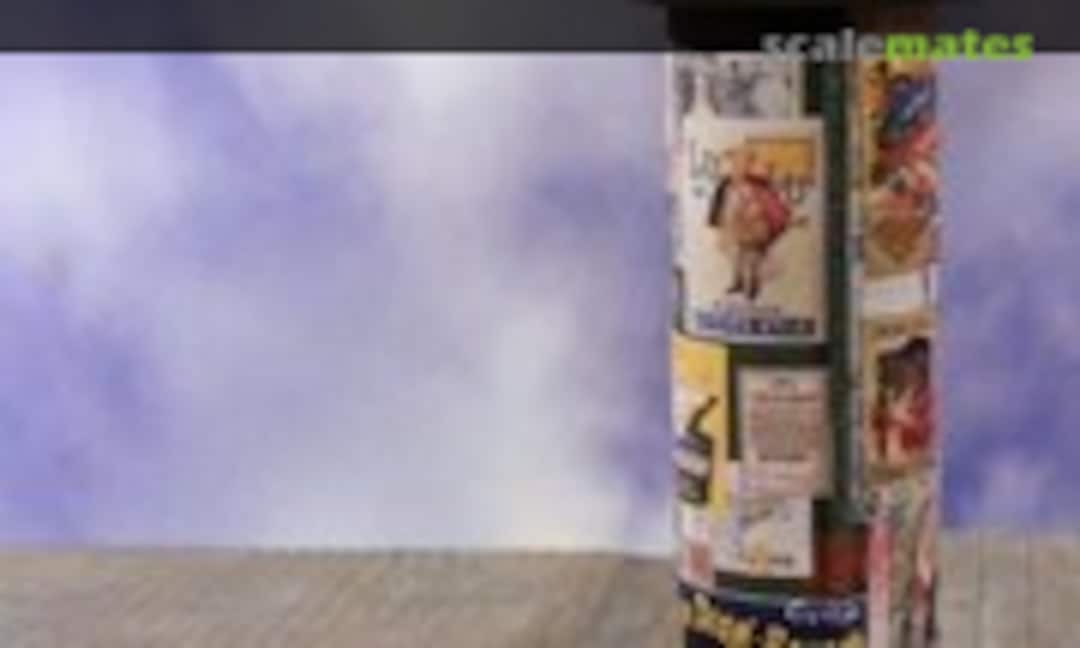 1:35 Advertising Kiosk with Poster Set (Reality in Scale 35187) 35187