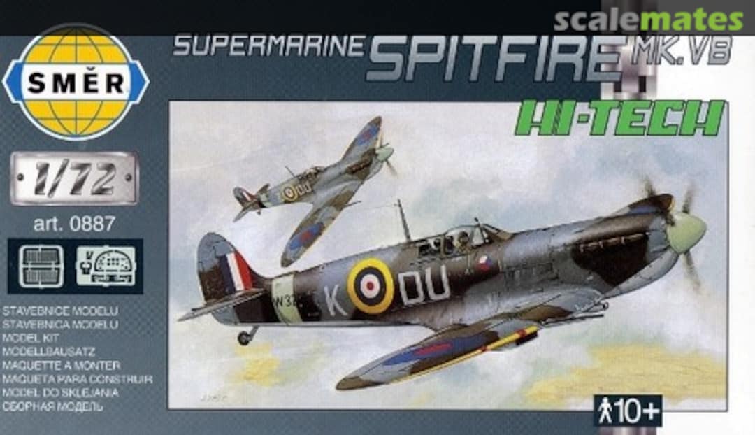 Boxart Supermarine Spitfire Mk.VB 0887 Směr Boxart Supermarine Spitfire Mk.VB 0887 Směr
