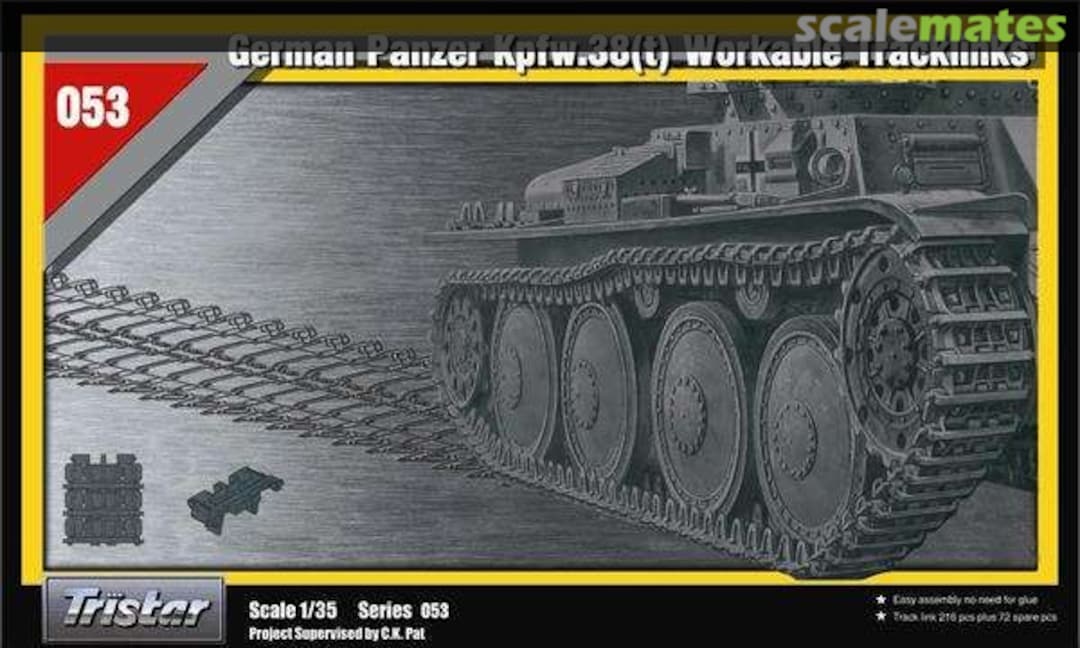 Boxart Pz. 38 (t) family Lighter Cast Tracks 35053 Tristar Boxart Pz. 38 (t) family Lighter Cast Tracks 35053 Tristar
