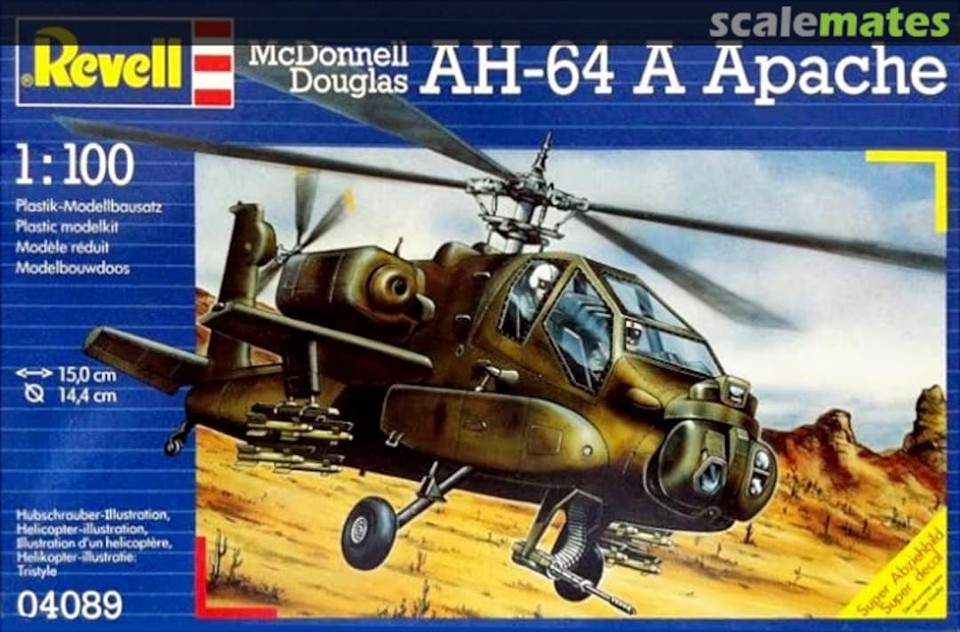 Boxart McDonnell Douglas AH-64 A Apache 04089 Revell Boxart McDonnell Douglas AH-64 A Apache 04089 Revell