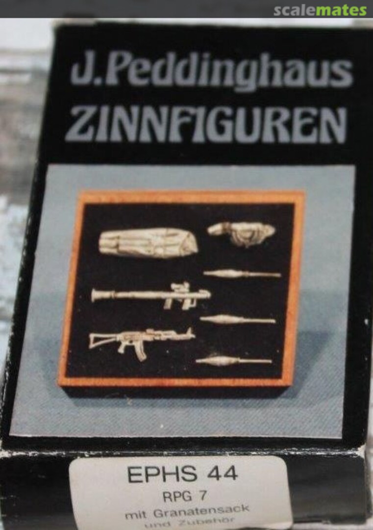 Boxart RPG with rucksack EPHS 44 J. Peddinghaus Zinnfiguren Boxart RPG with rucksack EPHS 44 J. Peddinghaus Zinnfiguren