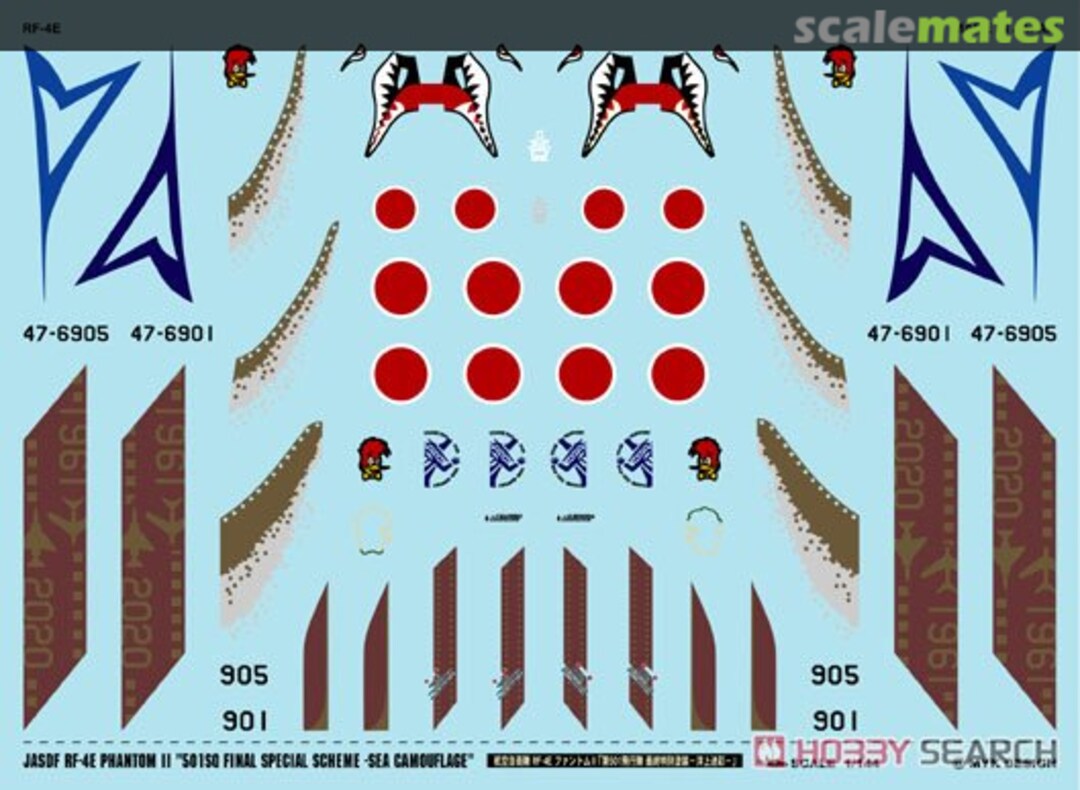 Boxart JASDF RF-4E Phantom II 501SQ. Final Special Scheme -Sea Camouflage- A-535 MYK Design Boxart JASDF RF-4E Phantom II 501SQ. Final Special Scheme -Sea Camouflage- A-535 MYK Design