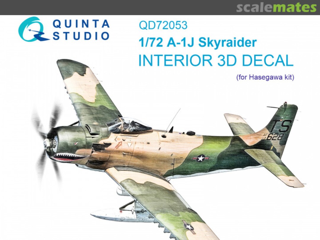 Boxart A-1J Skyraider interior 3D decals QD72053 Quinta Studio Boxart A-1J Skyraider interior 3D decals QD72053 Quinta Studio