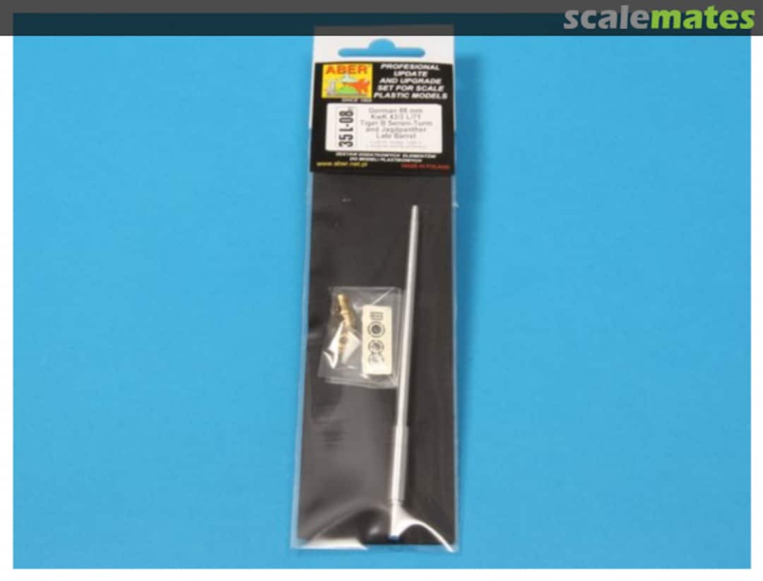 Boxart 88mm KwK 43/3 L/71 Tiger B Serien-Turm, Jagdpanther Late 35L08N Aber