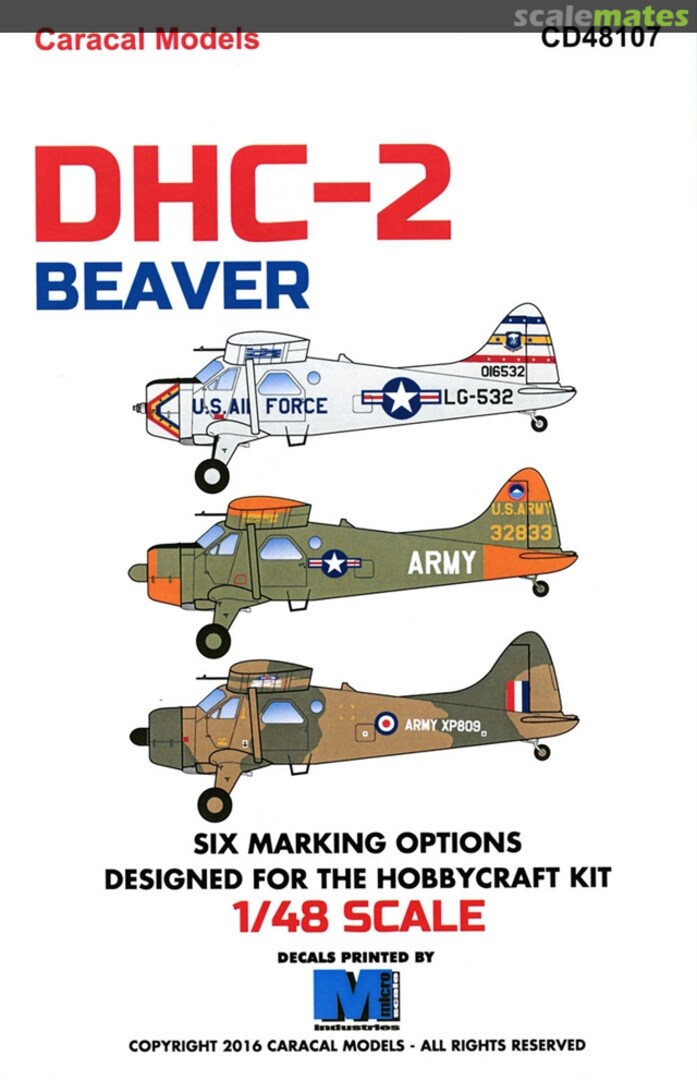 Boxart DHC-2 Beaver CD48107 Caracal Models