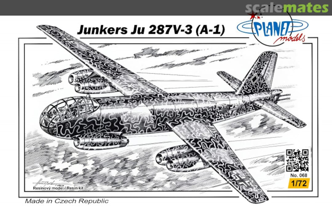 Boxart Junkers Ju 287V-3 (A-1) PLT068 Planet Models Boxart Junkers Ju 287V-3 (A-1) PLT068 Planet Models