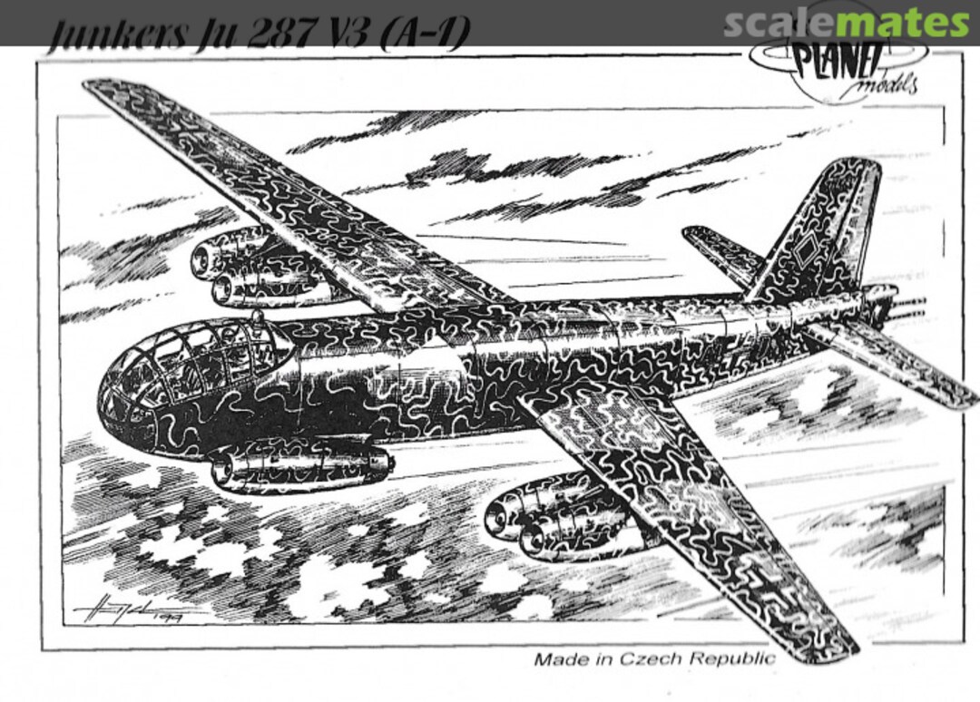Boxart Junkers Ju 287 V3 (A-1) PLT068 Planet Models Boxart Junkers Ju 287 V3 (A-1) PLT068 Planet Models