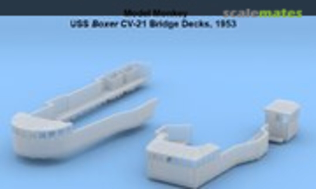 1:350 USS Boxer CV-21 Bridge Decks, 1953 (Model Monkey 350-CV21 1953) 350-CV21 1953