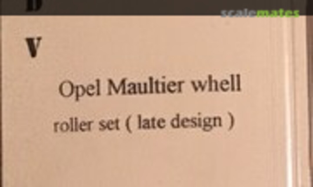 1:35 Opel Maultier wheels/roller Set (Azimut 35323) 35323