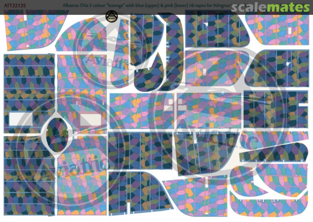 Boxart Albatros D.Va 5 colour 'lozenge' ATT32135 Aviattic Boxart Albatros D.Va 5 colour 'lozenge' ATT32135 Aviattic