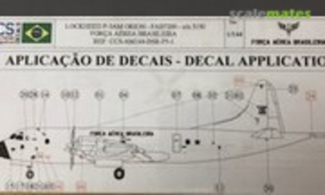 1:144 Lockheed P-3AM Orion - FAB (CCS Aviation Decals CCS-AM144-BSR-P3-1) CCS-AM144-BSR-P3-1