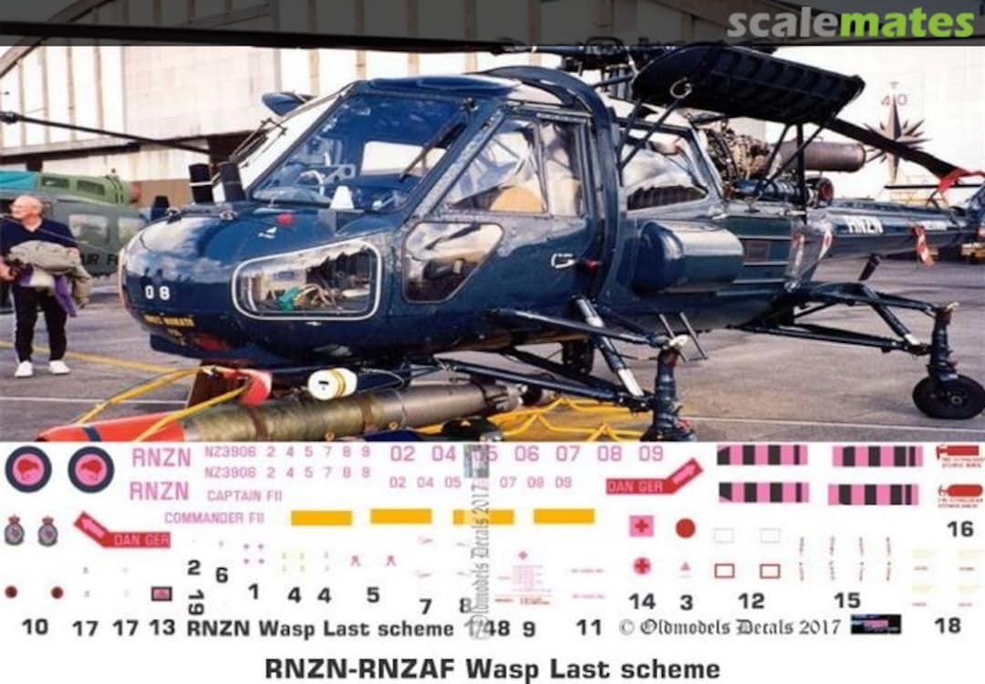 Boxart RNZAF/RNZN Wasp Last scheme OMD0183 Oldmodels Decals Boxart RNZAF/RNZN Wasp Last scheme OMD0183 Oldmodels Decals