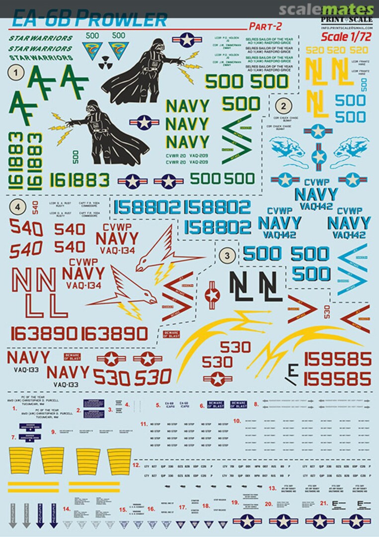 Boxart EA-6B Prowler 72-395 Print Scale Boxart EA-6B Prowler 72-395 Print Scale