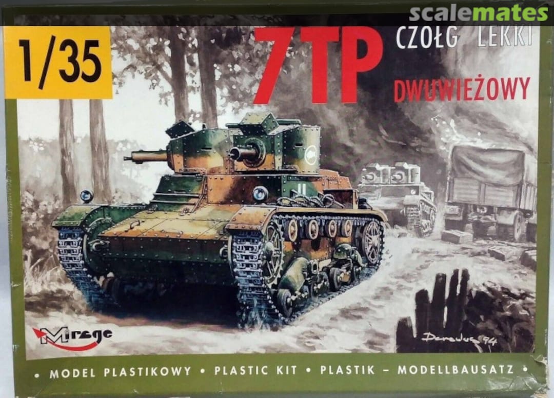 Boxart Czołg Lekki 7 TP Dwuwieżowy 35302 Mirage Hobby Boxart Czołg Lekki 7 TP Dwuwieżowy 35302 Mirage Hobby