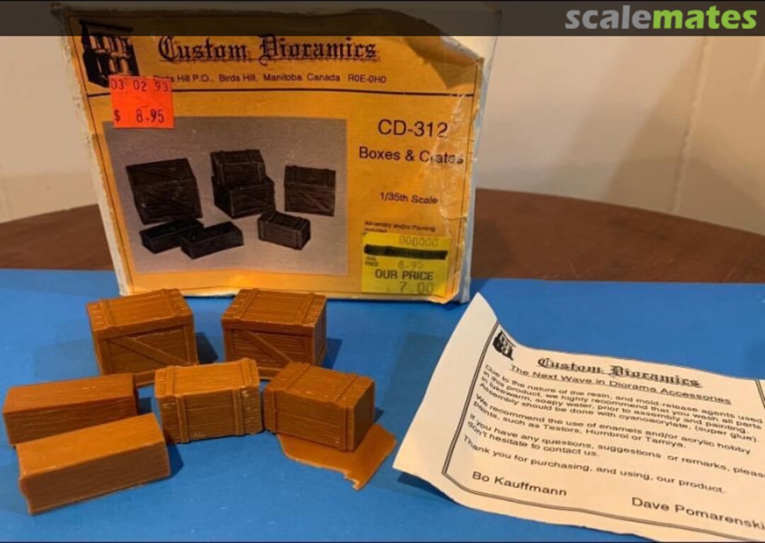Boxart Boxes and crates CD-312 Custom Dioramics Boxart Boxes and crates CD-312 Custom Dioramics