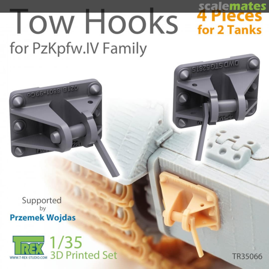 Boxart Tow Hooks for PzKpfw.IV Family TR35066 T-Rex Studio Boxart Tow Hooks for PzKpfw.IV Family TR35066 T-Rex Studio