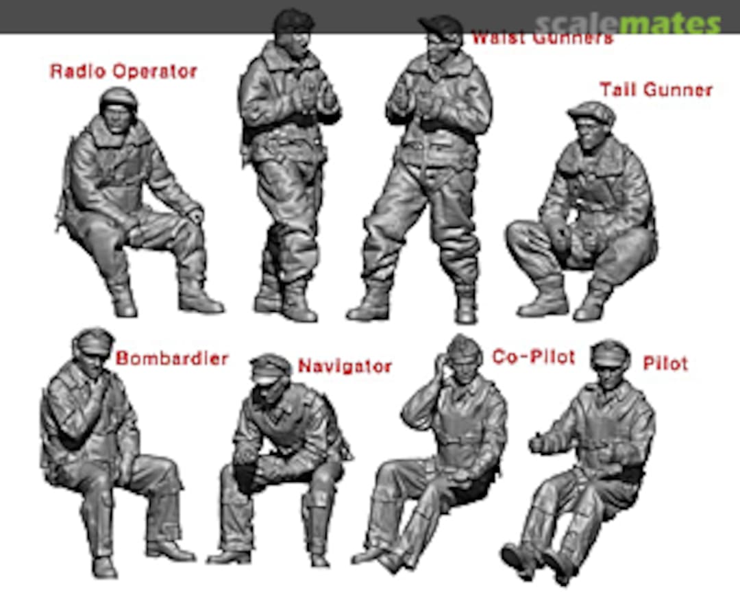 Boxart B-17 Crew Set (8 figures) LF3225 Legend Productions